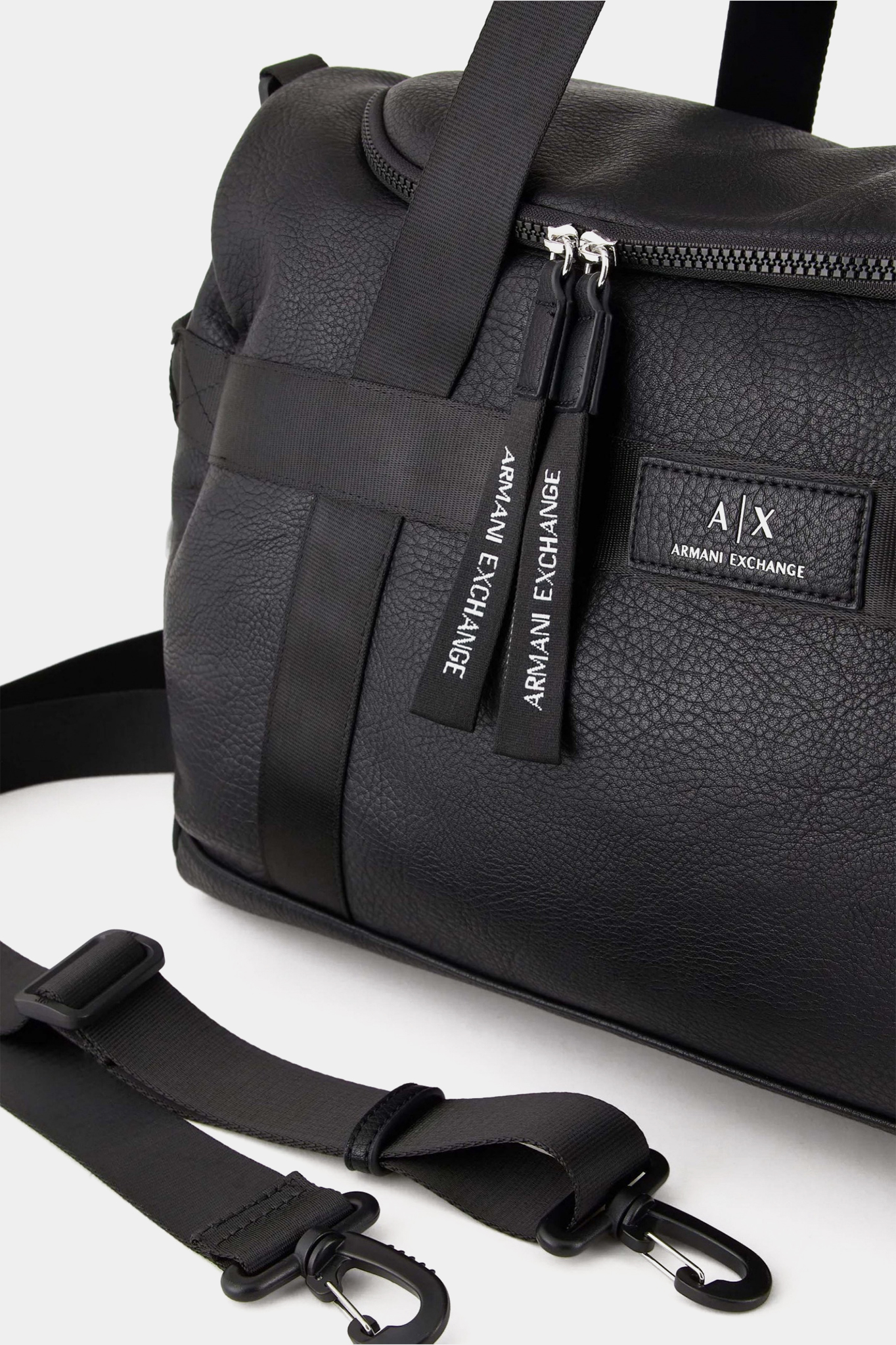 Чорна дорожня сумка Armani Exchange